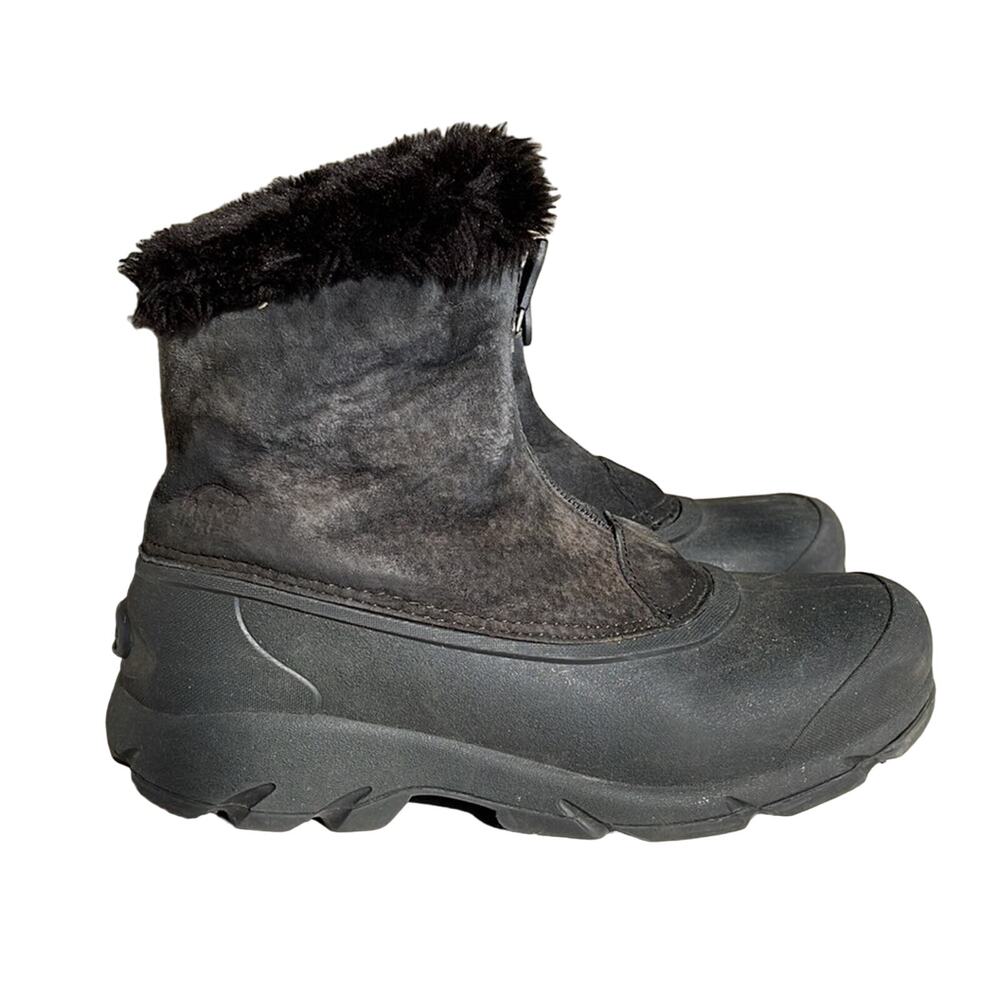 Sorel Snow Angel Womens Boots Black Suede Waterproof Winter Sz 7 INV3